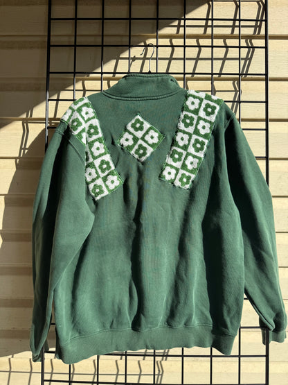 Upcycled Green Pull Over
