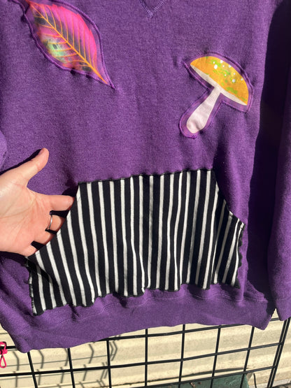 Purple Mushroom Crewneck