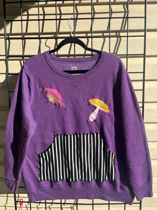 Purple Mushroom Crewneck