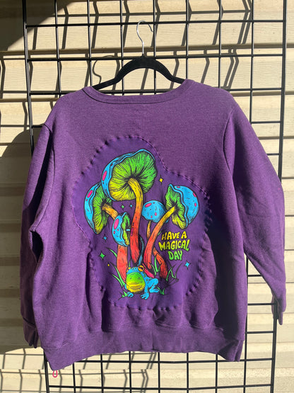 Purple Mushroom Crewneck