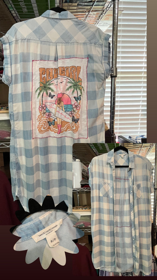 Cowgirl Cutoff Shirt S